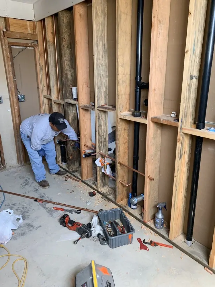 Commercial rough-in plumbing for Gas Line Repair in Pleasant Run
